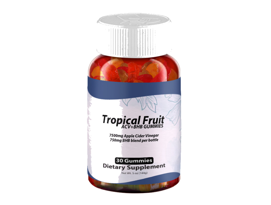 Tropical Fruit ACV+BHB Gummies – 1 Bottle